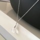 Collier pendentif goutte cristal Swarovski facetté sur fine chaine