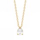 Collier Plaqué Or 18 carats goutte zirconium