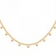 Collier Plaqué Or 18 carats pampilles boules
