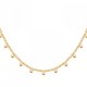 Collier Plaqué Or 18 carats pampilles boules