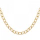 Collier Plaqué Or 18 carats maillons effet perlé