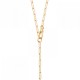 Collier Y Plaqué Or 18 carats maillons mousqueton Bijou Tendance
