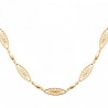 Collier Plaqué Or 18 carats design graphique