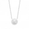 Collier soleil argent massif 925/000 et zirconium