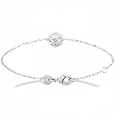 Bracelet soleil argent massif 925/000 et zirconium