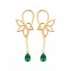 Boucles d'oreilles Plaqué Or 18 carats pendantes gouttes