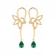 Boucles d'oreilles Plaqué Or 18 carats pendantes gouttes