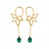 Boucles d'oreilles Plaqué Or 18 carats pendantes gouttes