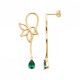 Boucles d'oreilles Plaqué Or 18 carats pendantes gouttes