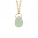 Collier Plaqué Or 18 carats goutte pierre aventurine Bijou Nature