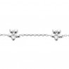 Bracelet fleurs argent massif 925/000