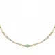 Collier Plaqué Or 18 carats perles aventurine Bijou pierres naturelles