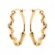 Boucles d'oreilles créoles serpents Plaqué Or 18 carats