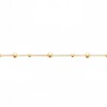 Bracelet boules Plaqué Or 18 carats Bijou indémodable