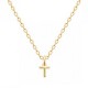 Collier pendentif initiale lettre T Plaqué Or 18 carats chaine diamantée 42 cm