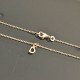 Collier pendentif initiale lettre D Plaqué Or 18 carats sur chaine diamantée 42 cm