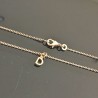 Collier pendentif initiale lettre D Plaqué Or 18 carats sur chaine diamantée 42 cm