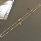 Collier pendentif initiale lettre D Plaqué Or 18 carats sur chaine diamantée 42 cm