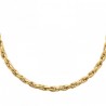 Ensemble collier femme et bracelet en acier 316 L doré
