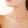 Ensemble collier femme et bracelet en acier 316 L doré