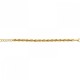 Ensemble collier femme et bracelet en acier 316 L doré