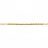 Ensemble collier femme et bracelet en acier 316 L doré