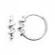 Boucles d'oreilles créoles torsades argent massif 925/000