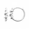 Boucles d'oreilles créoles torsades argent massif 925/000