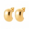 Boucles d'oreilles demi créoles Plaqué Or 18 carats