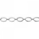 Bracelet gros maillons en acier 316 L PVD argenté longueur 20 cm ajustable