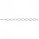 Bracelet gros maillons en acier 316 L PVD argenté longueur 20 cm ajustable