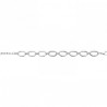 Bracelet gros maillons en acier 316 L PVD argenté longueur 20 cm ajustable