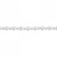 Bracelet argent massif 925/000 pierres couleur cristal