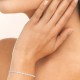 Bracelet argent massif 925/000 pierres couleur cristal