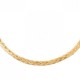 Collier maille tresse Plaqué Or 18 carats
