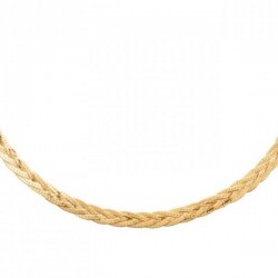 Collier maille tresse Plaqué Or 18 carats