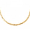 Collier maille tresse Plaqué Or 18 carats
