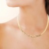 Collier maille tresse Plaqué Or 18 carats