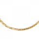 Collier maille tresse Plaqué Or 18 carats