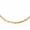 Collier maille tresse Plaqué Or 18 carats