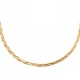 Collier maille tresse Plaqué Or 18 carats