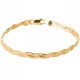 Bracelet maille tresse Plaqué Or 18 carats