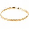 Bracelet maille tresse Plaqué Or 18 carats
