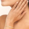 Bracelet maille tresse Plaqué Or 18 carats