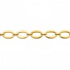 Bracelet gros maillons en acier 316 L PVD doré pour femme 