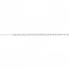Bracelet argent massif 925/000 mailles ovales pour femme