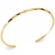 Bracelet jonc torsadé Plaqué Or 18 carats