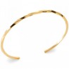 Bracelet jonc torsadé Plaqué Or 18 carats