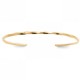 Bracelet jonc torsadé Plaqué Or 18 carats