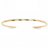 Bracelet jonc torsadé Plaqué Or 18 carats
